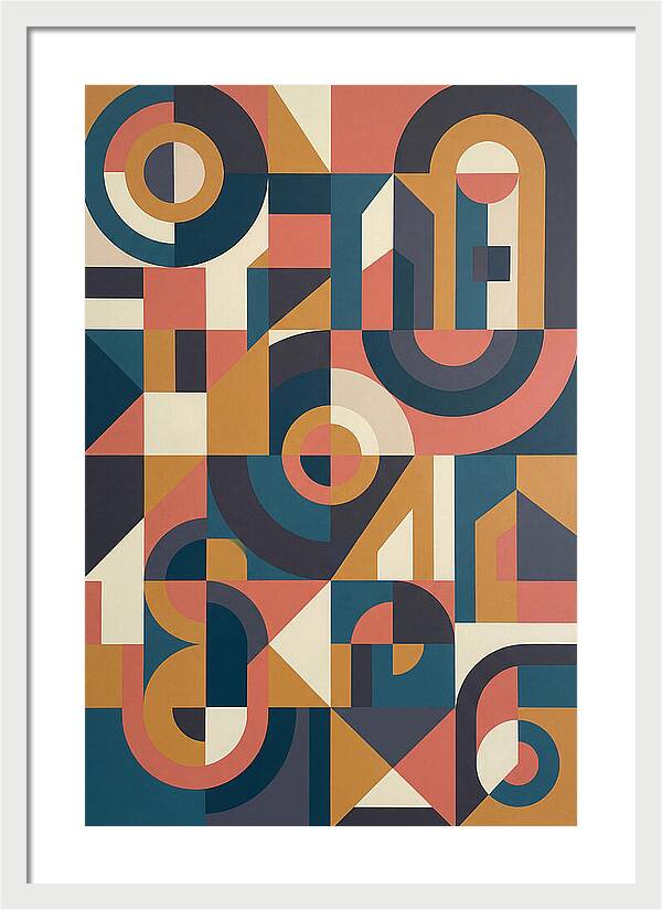 Abstract Geometry In Bold Colors