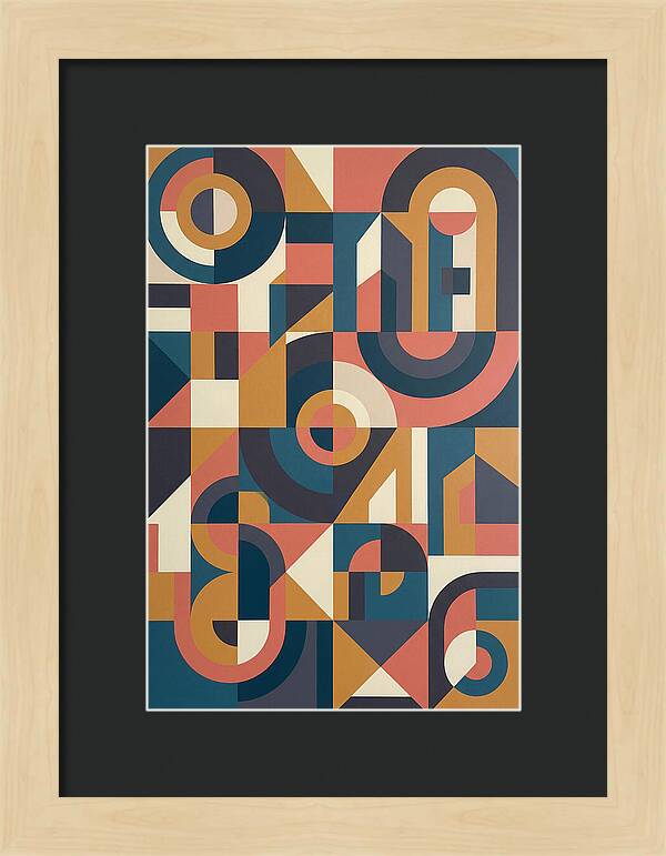Abstract Geometry In Bold Colors