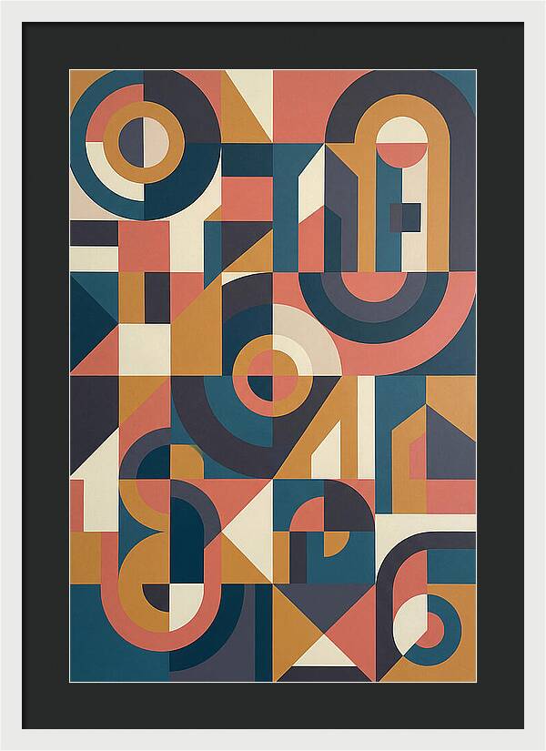 Abstract Geometry In Bold Colors
