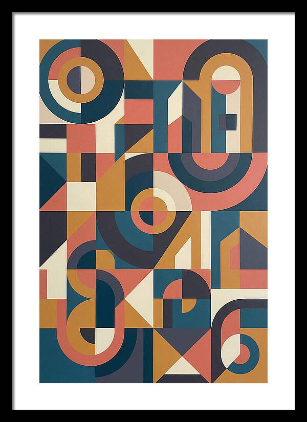 Abstract Geometry In Bold Colors