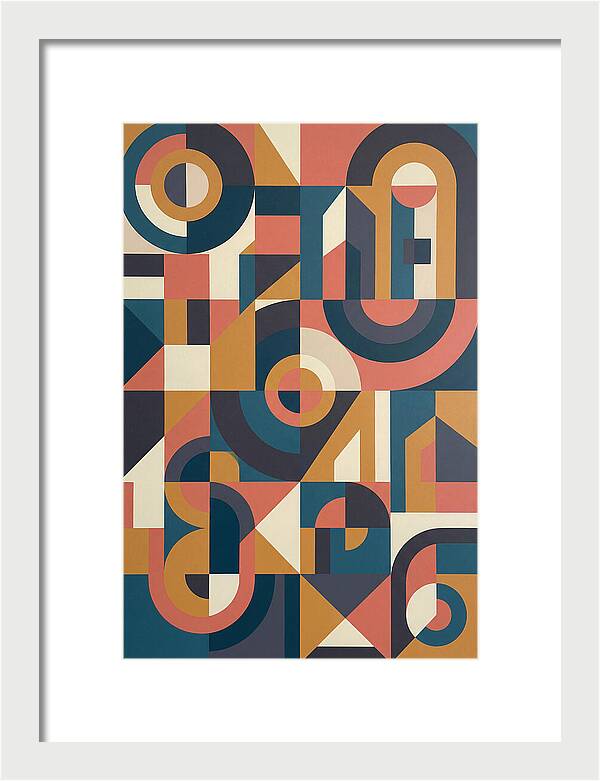 Abstract Geometry In Bold Colors