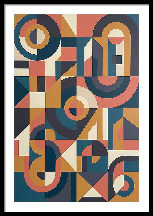 Abstract Geometry In Bold Colors