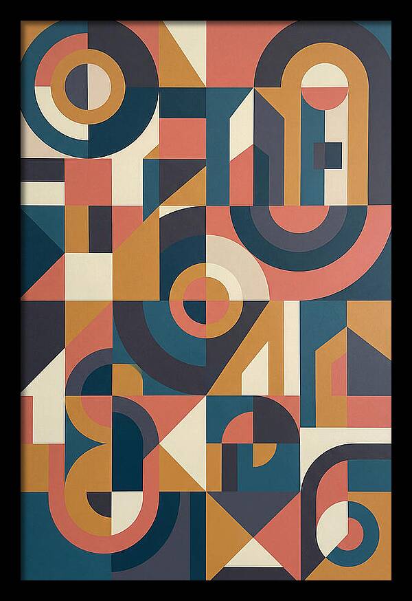 Abstract Geometry In Bold Colors