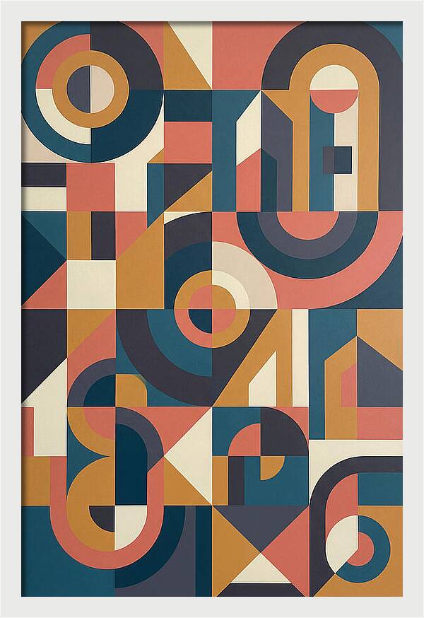 Abstract Geometry In Bold Colors