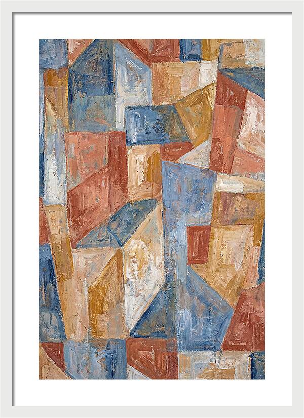 Abstract Geometry In Mediterranean Tones