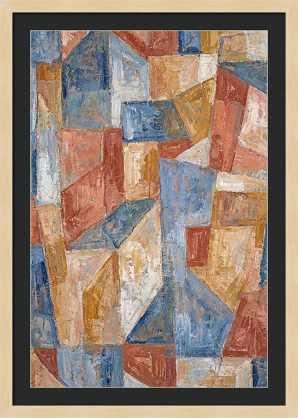 Abstract Geometry In Mediterranean Tones