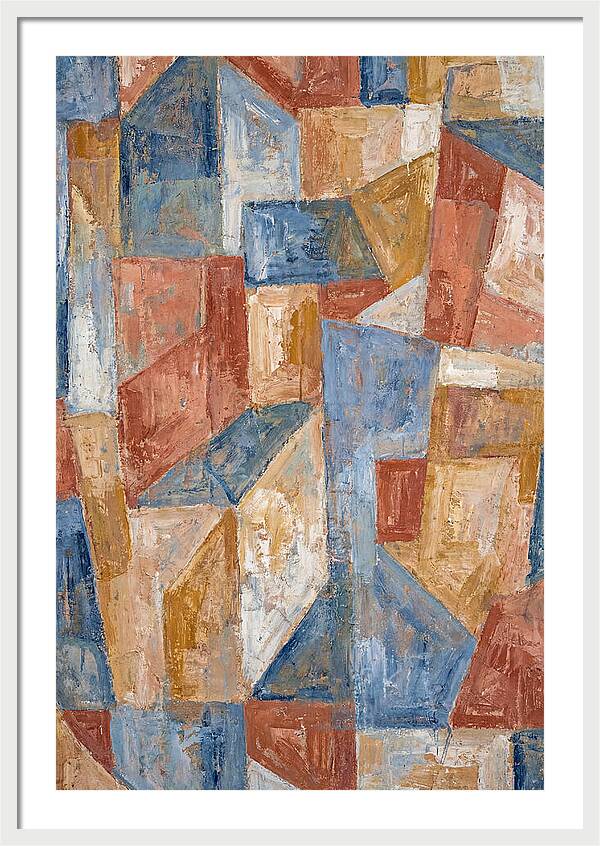 Abstract Geometry In Mediterranean Tones