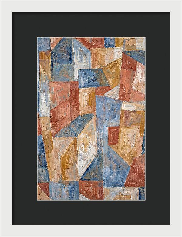 Abstract Geometry In Mediterranean Tones