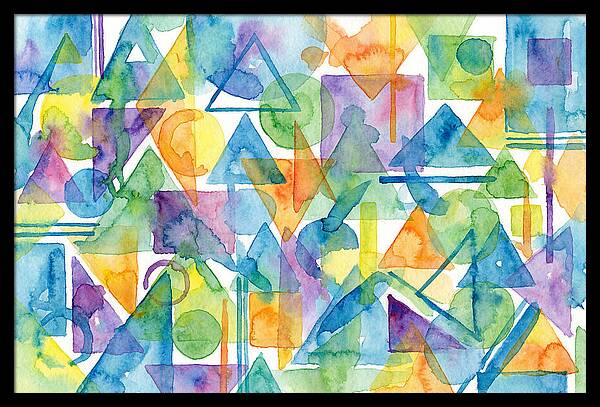 Abstract Geometry In Watercolor