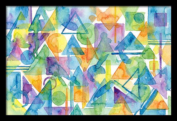 Abstract Geometry In Watercolor