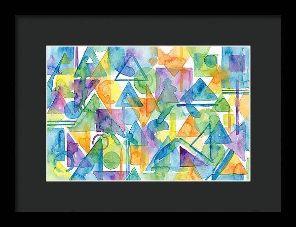 Abstract Geometry In Watercolor