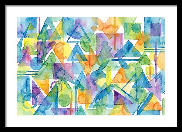 Abstract Geometry In Watercolor