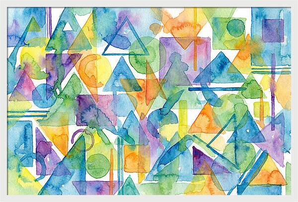 Abstract Geometry In Watercolor