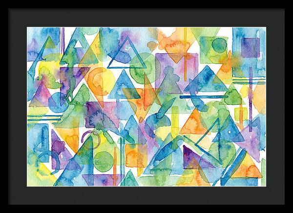Abstract Geometry In Watercolor
