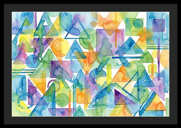 Abstract Geometry In Watercolor