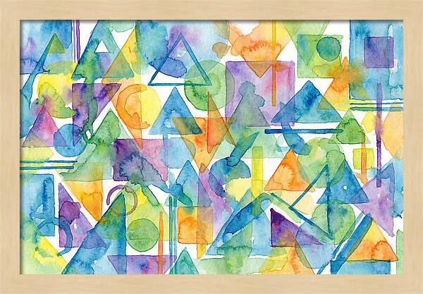 Abstract Geometry In Watercolor