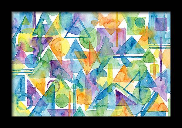 Abstract Geometry In Watercolor