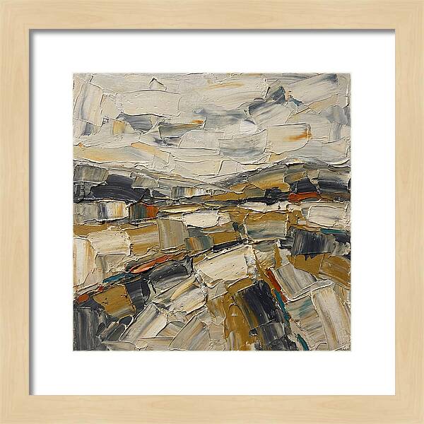 Abstract Landscape In Earth Tones