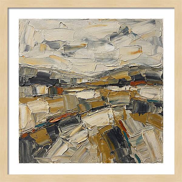 Abstract Landscape In Earth Tones