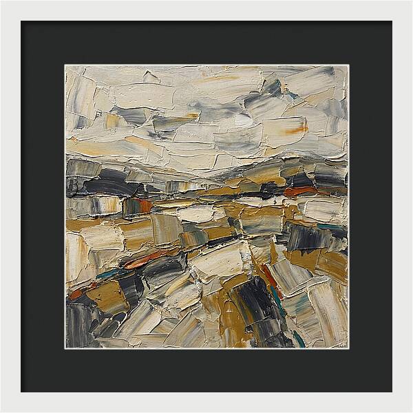 Abstract Landscape In Earth Tones