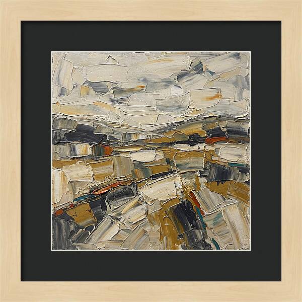 Abstract Landscape In Earth Tones
