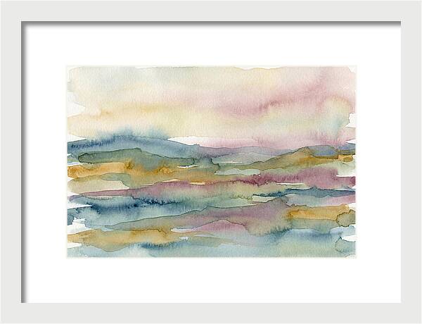 Abstract Landscape Watercolor Harmony