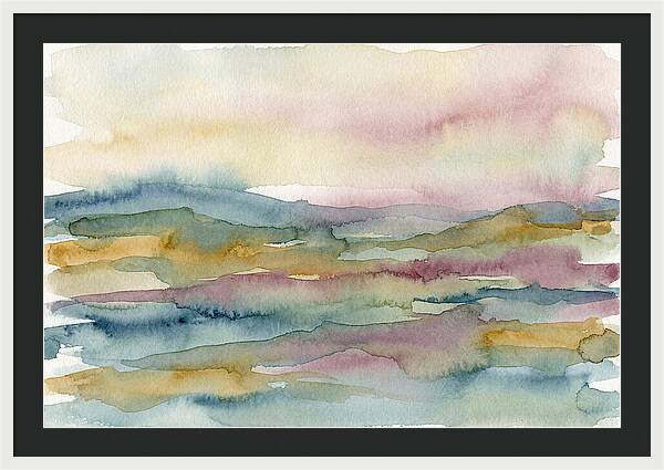 Abstract Landscape Watercolor Harmony