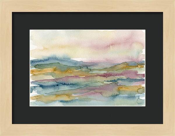 Abstract Landscape Watercolor Harmony