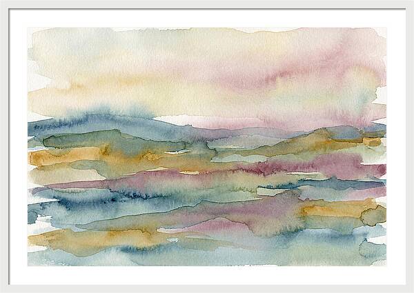 Abstract Landscape Watercolor Harmony