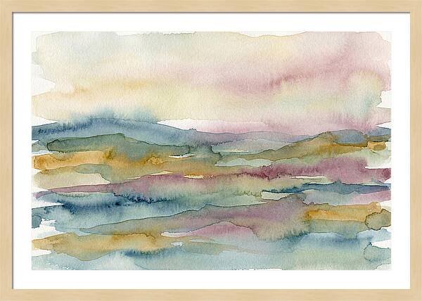 Abstract Landscape Watercolor Harmony