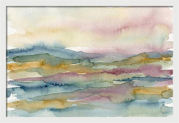 Abstract Landscape Watercolor Harmony