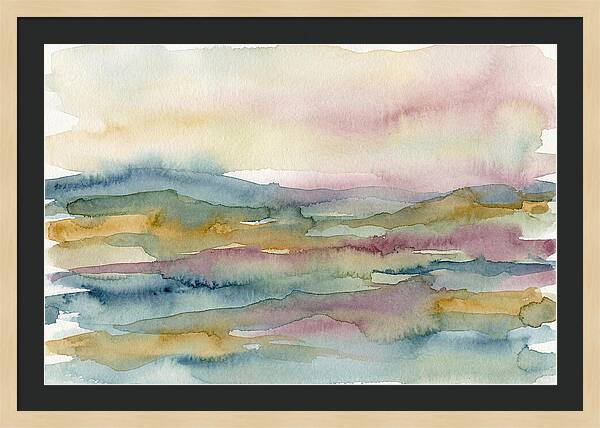 Abstract Landscape Watercolor Harmony