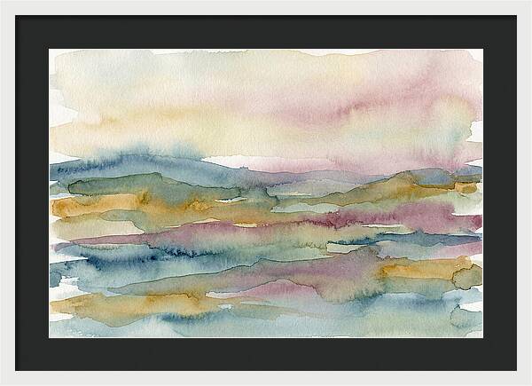 Abstract Landscape Watercolor Harmony