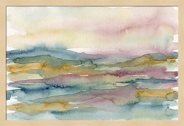Abstract Landscape Watercolor Harmony