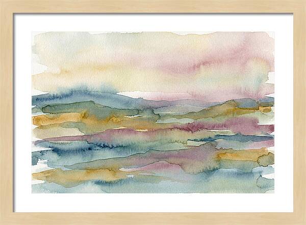 Abstract Landscape Watercolor Harmony
