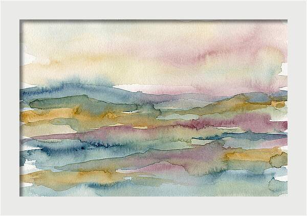 Abstract Landscape Watercolor Harmony
