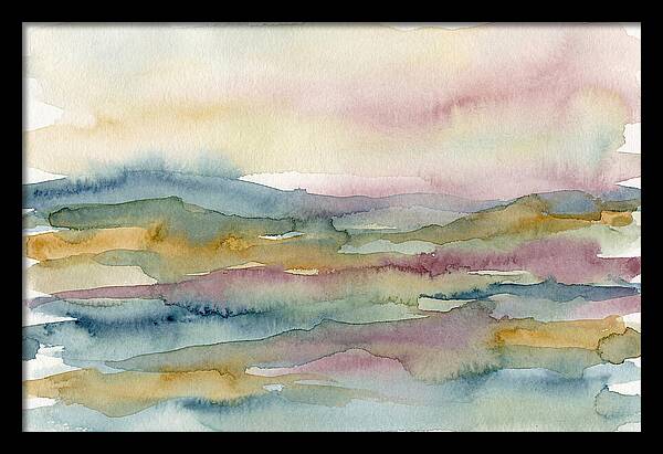 Abstract Landscape Watercolor Harmony