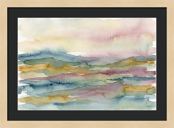 Abstract Landscape Watercolor Harmony