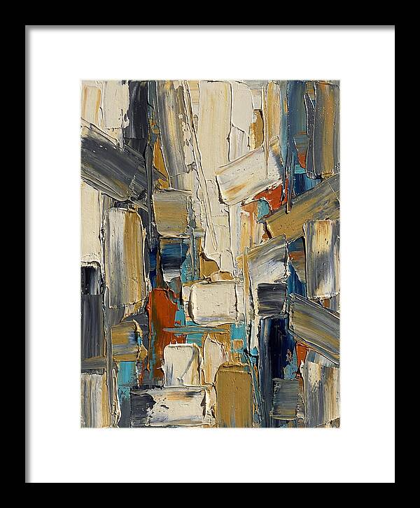 Abstract Light Palette Knife Composition