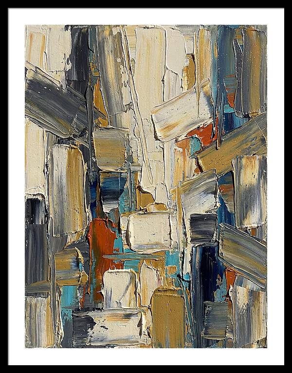 Abstract Light Palette Knife Composition