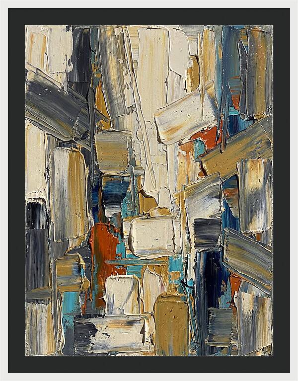 Abstract Light Palette Knife Composition