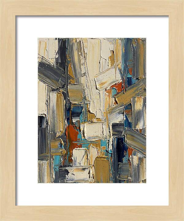 Abstract Light Palette Knife Composition