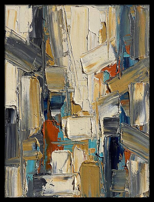 Abstract Light Palette Knife Composition