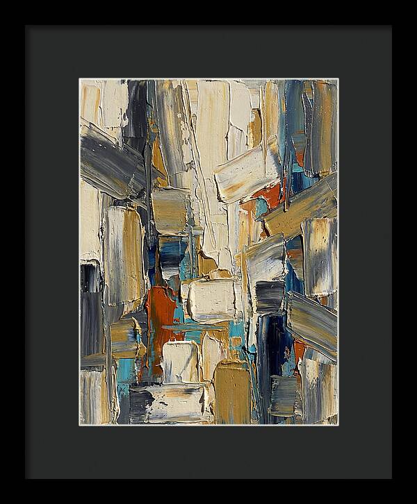 Abstract Light Palette Knife Composition