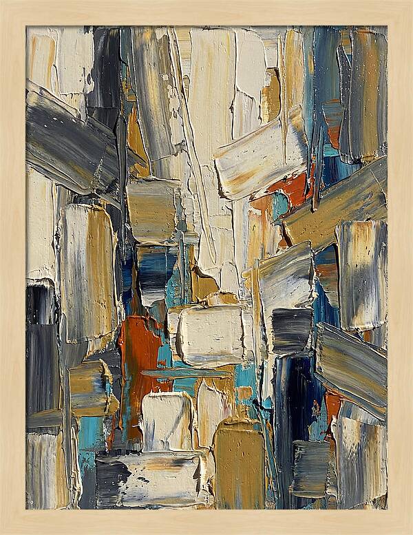 Abstract Light Palette Knife Composition