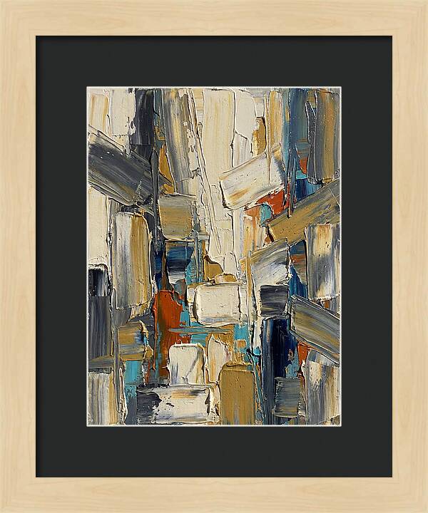 Abstract Light Palette Knife Composition
