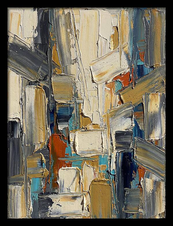 Abstract Light Palette Knife Composition