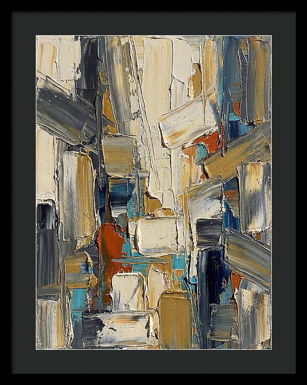 Abstract Light Palette Knife Composition