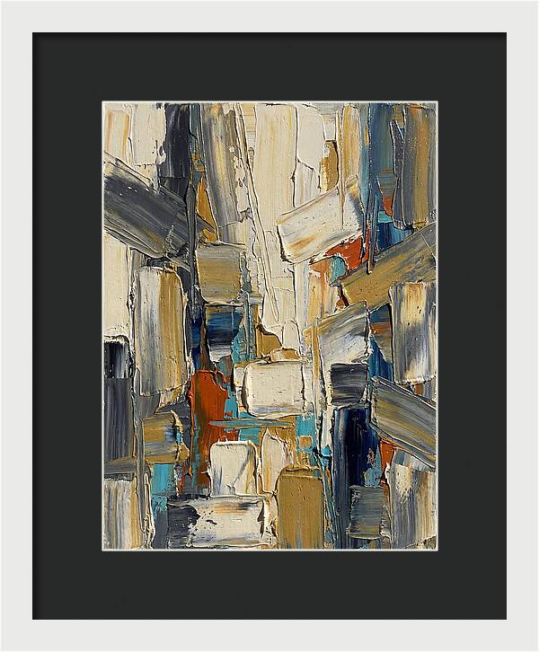 Abstract Light Palette Knife Composition