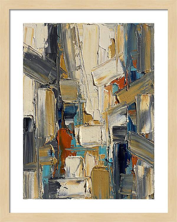 Abstract Light Palette Knife Composition